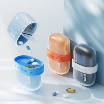 로페리아 타원형 미니 약통 케이스 분리형(0217273)