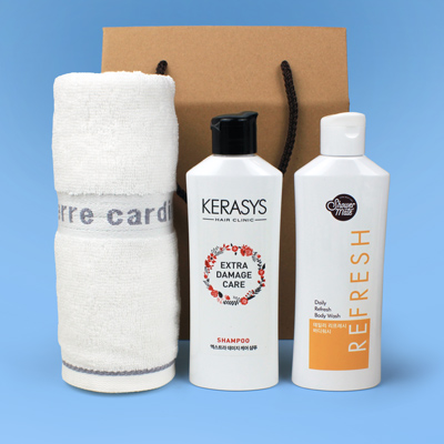 피에르가르뎅 타올 샴푸 바디워시 3종세트