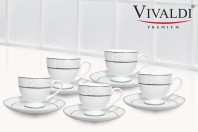 비발디 본차이나 당초문 커피 10P