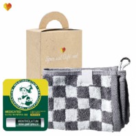 브생건 그레이뱀부고리수건 립밤세트 46호(뱀부선염핸드타올+멘소래담 메디케이티드 립밤)