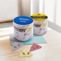 삼각 모서리 아크릴클립 집게 메모홀더(메모집게)(원통형)15개
