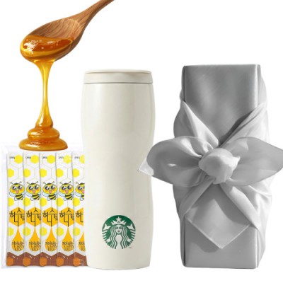 스타벅스 SS 콩코드 화이트 사이렌 텀블러 국내산 허니스틱 보자기 세트