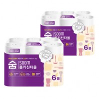 2558 숨 키친타올 3겹140매 6롤 천연펄프