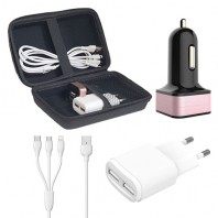 여행용충전기 세트 고속D 충전기 케이블 차량충전기파우치