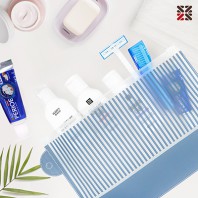스트라이프지퍼백 여행용세트 통합형