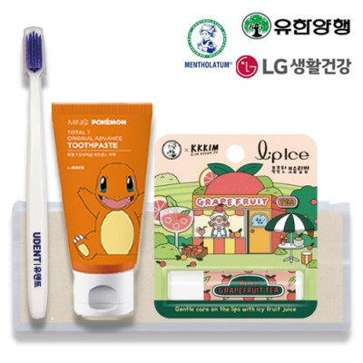 LG생활건강 유덴트 8호(치약50g+알칫솔1개+멘소래담아이스립밤)