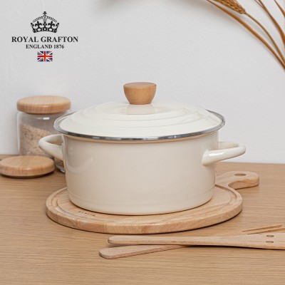 [RG] 바닐라크림 IH 법랑냄비 양수20