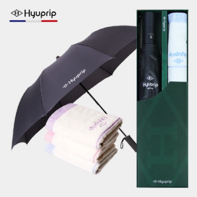 협립 2단 심플 자동우산 +협립눈꽃타월-세트