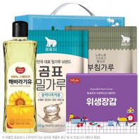 동원해바라기유 곰표밀가루 부침가루 정사각위생장갑 4종 선물세트