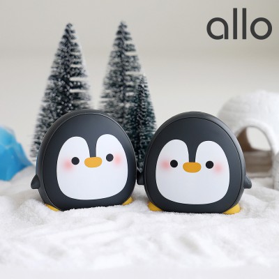 알로코리아 WM504 충전식 휴대용 펭귄 전기 전자 핫팩 손난로 보조배터리 5000mAh