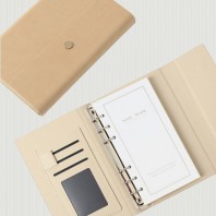 깔끔한 가죽 커버 다이어리 노트 A6 Y2602