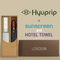 협립 3단60엔티크 고밀도 완전자동우산 +선크림+뱀부170타월-세트