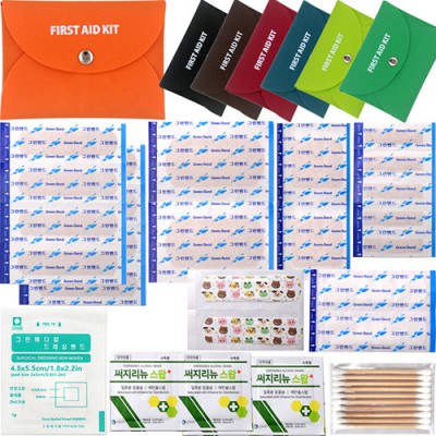 칼라 크로바 지갑밴드A