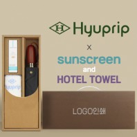 협립 3단60엔티크 고밀도 완전자동우산 +선크림+협립눈꽃타월타월-세트