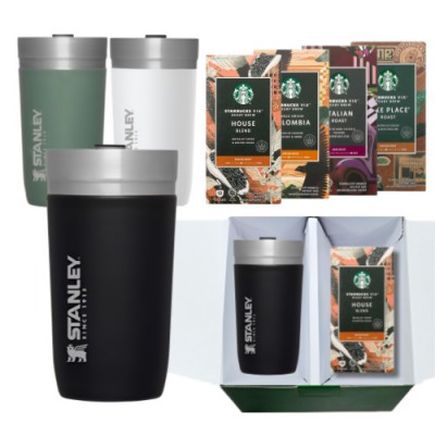 스탠리 고 진공 텀블러 블랙 스타벅스 비아커피 선물세트