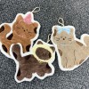 귀여운 고양이 주방 핸드타올 어린이집 고리수건 Y2549