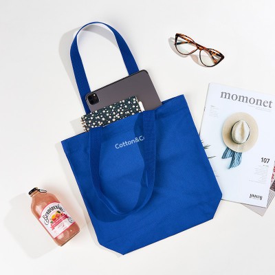 [국내제작] 코튼앤코 커스텀 일상형 컬러 에코백 34x34x10