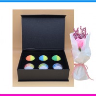 볼빅 비비드 콤비 3구 반반 골프공 비스타3 프리즘 3구 혼합 6구세트 (3pc)