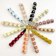 로페리아 보헤미안 핸드메이드 데이지꽃 키링 액세서리(0216967)