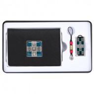 창살문그린자개소가죽명함지갑+창살문그린자개USB(8GB~64GB)