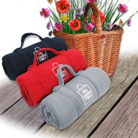 손잡이 담요-골지