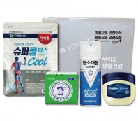 유한양행 구급키트 12호(쿨파스,안푸라민,멘소래담 쿨스프레이,바세린 4종세트)