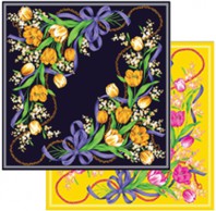 튤립 스카프 (60*60)