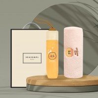 시즈넬 선물세트 카카오 수동우산+카카오 코마사타올(1개)