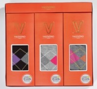 발렌티노 면100% 마름모숙녀 3족 세트