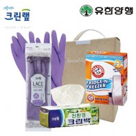 친환경스위트홈세트64호(암앤해머냉장고탈취제+크린랩크린백+레이스고무장갑)