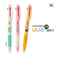 카카오프렌즈 니니즈 3색 볼펜(0.7)