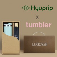 협립3단마시멜로완전자동우산 +킹덤 이중진공 핸들 텀블러-세트