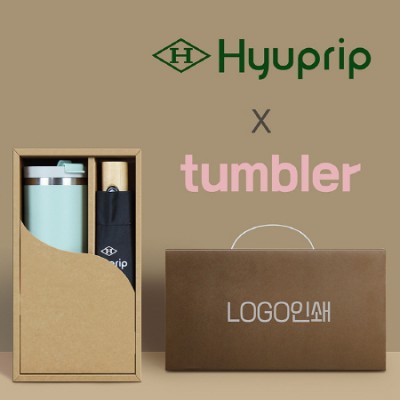 협립3단마시멜로완전자동우산 +킹덤 이중진공 핸들 텀블러-세트