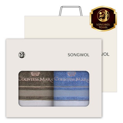 송월 CM 센치 150g 전사40 세면타월 2매세트