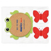 개구리콜크 냄비받침+실리콘 나비집게 Set