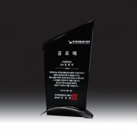 7432(중) 블랙 크리스탈 상패 (100*180*40)