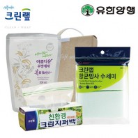 친환경스위트홈세트33호(크린랩지퍼백+유한양행주방세제+항균망사수세미)