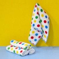 컬러풀 땡땡이 극세사 주방행주 Y2656