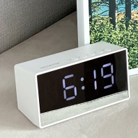 블루투스 미러타입 멀티스피커 라디오 알람시계 EM-03