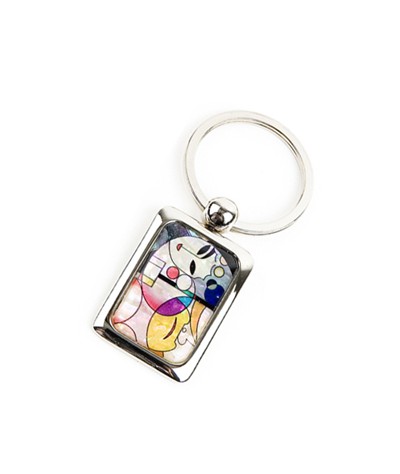 사각열쇠고리-얼굴