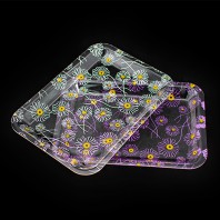 아크릴 플라워 직손잡이쟁반 3P