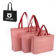 파스텔 부직포가방 판촉 사은품 인쇄 XO - 대형