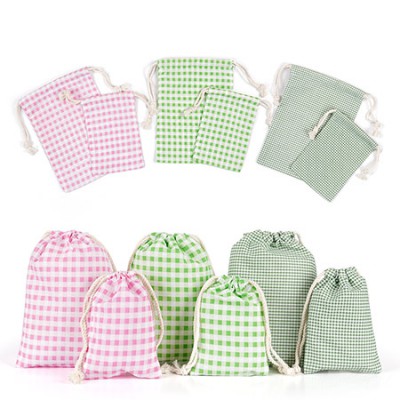 TC체크 소품주머니 대/소(주문제작)