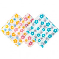 가제스카프 토끼꽃 손수건