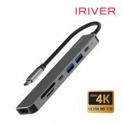 아이리버 IHC-HW09-HUB7 100W HDMI 4K 영상지원 7in1 멀티 허브