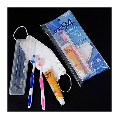 5종 방역키트 방역선물/위생키트 위생선물/선물세트 방역물품 방역용품/위생용품 (KF94마스크, 칫솔,치약 등)