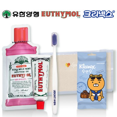 유시몰 유덴트세트 1호(치약20g+알칫솔1개+가글15ml+카카오물티슈)