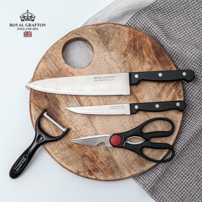[RG] 엘리오 키친기프트세트 4P (식도, 과도, 주방가위, 감자칼)