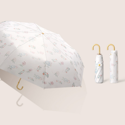 로페리아 3단8K수동 프레쉬 플라워 우양산(UPF50+)_골드코팅(0190118)