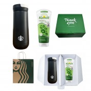 스타벅스 SS 시그니처 나수 텀블러 355ml 카밀 핸드크림 선물세트